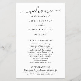 Flyer Programa de Casamento de Orçamento Mínimo Simples