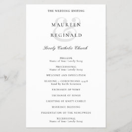 Flyer Programa de Casamento de Orçamento Tradicional par