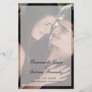 Flyer Programa de Casamento Moderno e Elegante com Orçam