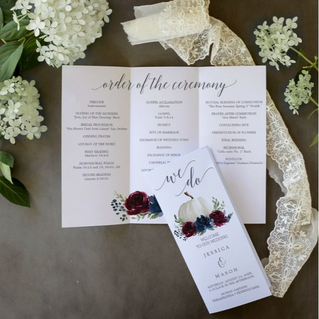 Flyer Programa de Casamento Triplo de Pumpkin do Marinho (Criador carregado)