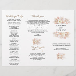 Flyer Programa de Casamento Triplo+Dobragem de Pampas Br
