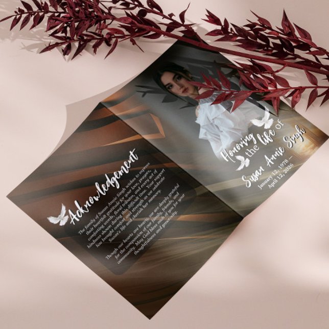 Flyer Programa de Funeral Celebração das Portas Celestia (Criador carregado)