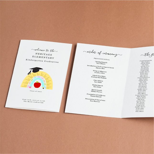 Flyer Programa de Graduação Pré-Escolar do Jardim Infant (Criador carregado)