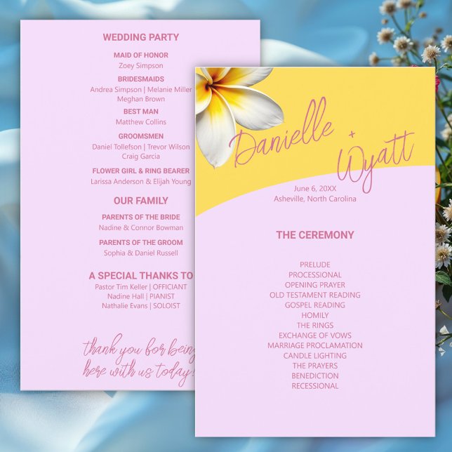 Flyer Programa de Orçamento para Casamento de Verão em I (Criador carregado)