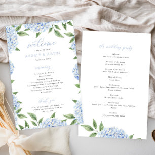 Flyer Programa de Papel de Casamento Dobrado na Fronteir