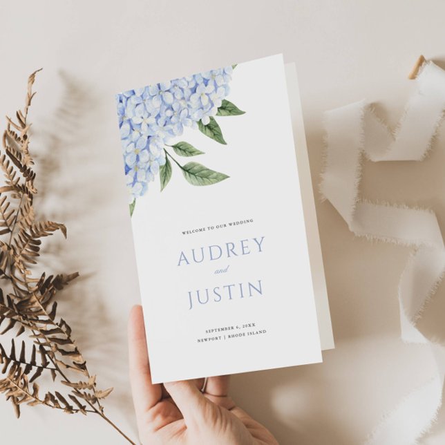 Flyer Programa de Papel Dobrado para Casamento de Hydran (Criador carregado)