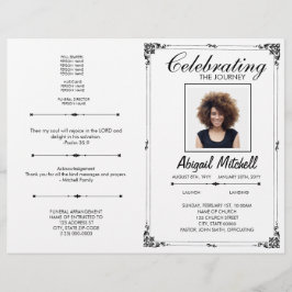 Flyer Programa Funeral | Celebração Da Viagem | FP0017