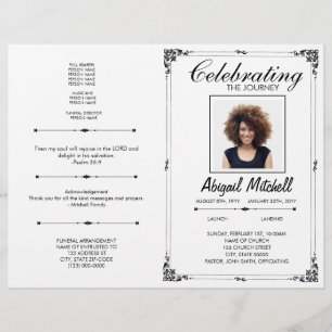 Flyer Programa Funeral   Celebração Da Viagem   FP0017