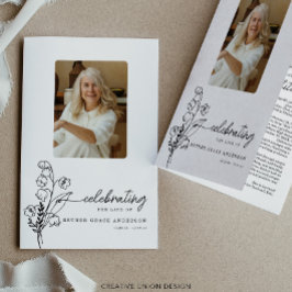 Flyer Programa Funeral de Flor do Mês de Nascimento