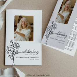 Flyer Programa Funeral de Flor do Mês de Nascimento de A