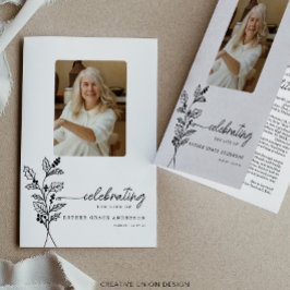 Flyer Programa Funeral de Flor do Mês de Nascimento de D