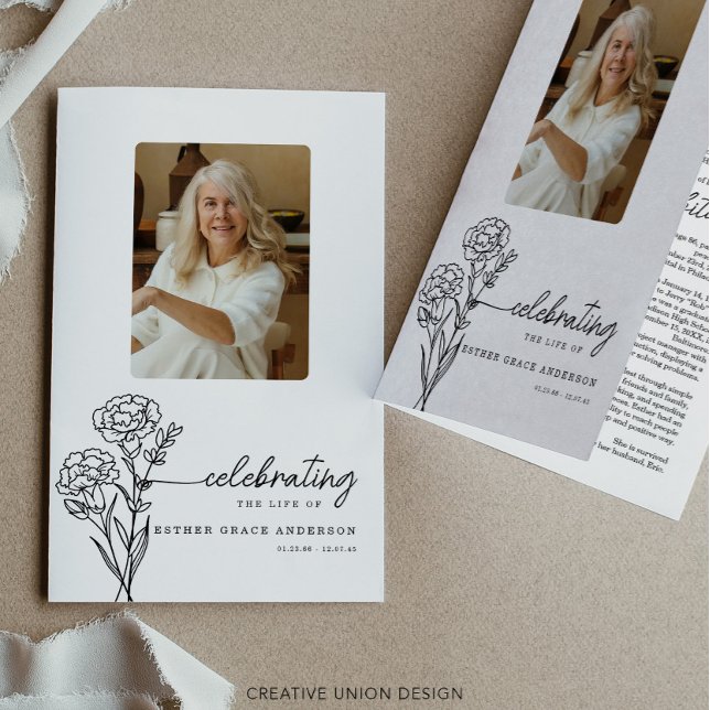 Flyer Programa Funeral de Flor do Mês de Nascimento de J (Criador carregado)