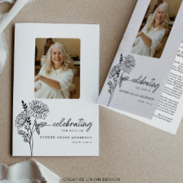 Flyer Programa Funeral de Flor do Mês de Nascimento de N