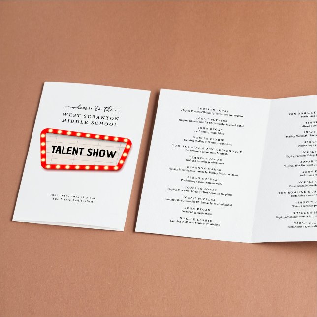 Flyer Programa Talent Show / Variety Show (Criador carregado)