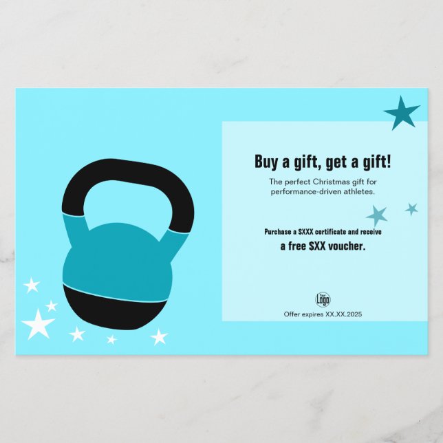 Flyer Promoção de Certificado de Presente de Natal para  (Frente)