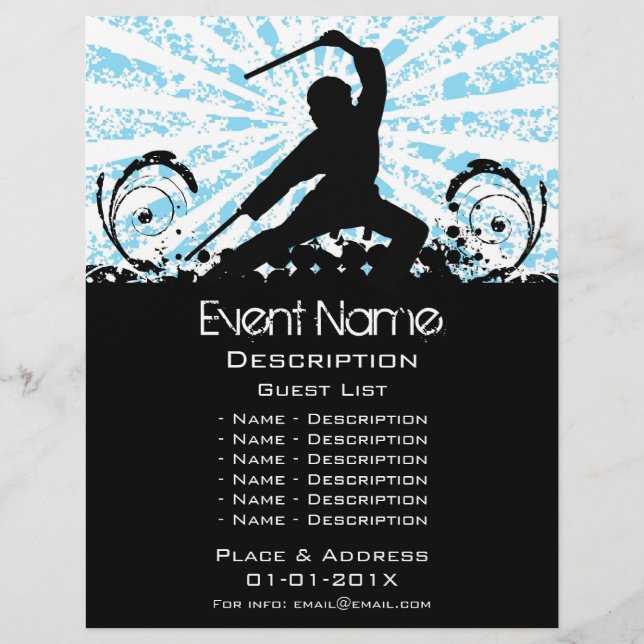 Flyer Promoção de Evento de Artes Marciais (Frente)