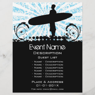 Flyer Promoção de Evento de surf