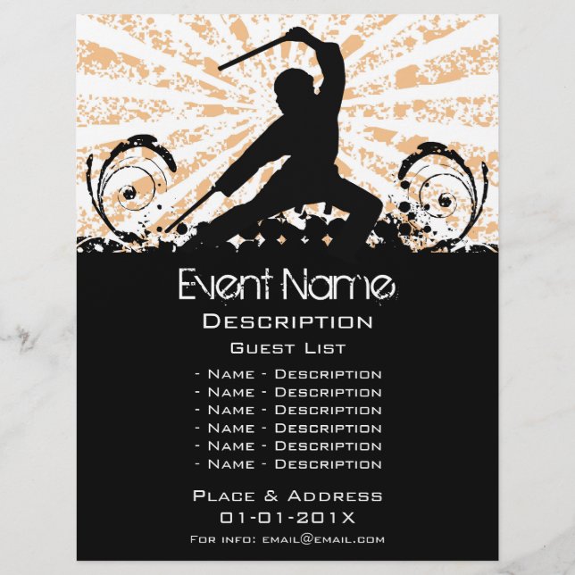 Flyer Promoção de Eventos de Artes Marciais (Frente)