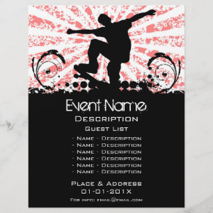 Flyer Promoção de eventos de skate