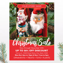 Promoção de Natal Personalizada com Foto Vermelha