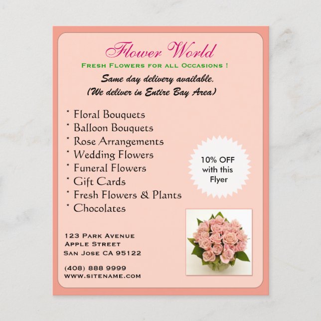 Flyer Promoção_Florista(Volante) (Frente)