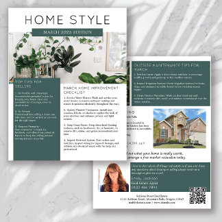 Flyer Promocional da Newsletter Imobiliária Marcha