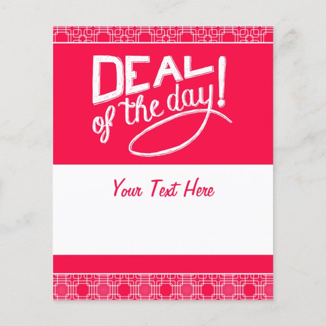 Flyer Promocional de Compro de Sono Engraçado Rosa (Verso)