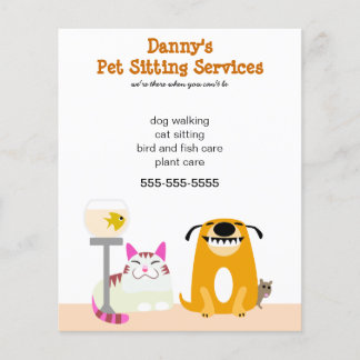 Flyer Promocional de Pet Sitter