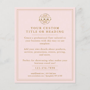 Flyer Promocional Elegante para logotipos empresariais c