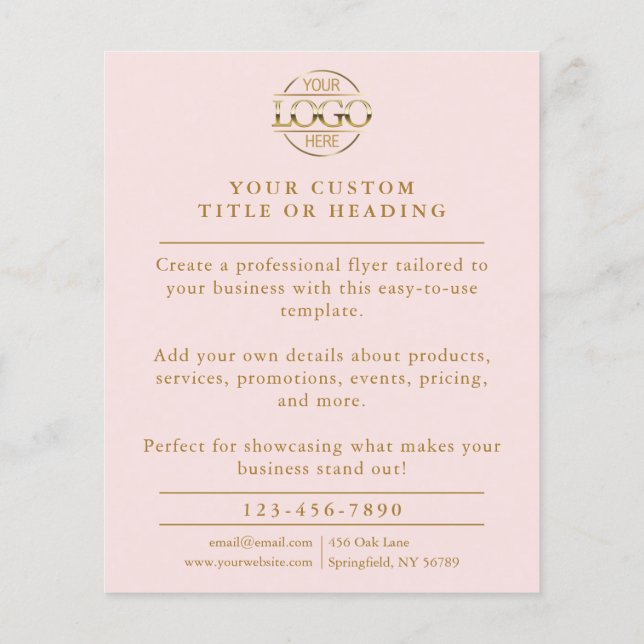 Flyer Promocional Elegante para logotipos empresariais c (Verso)