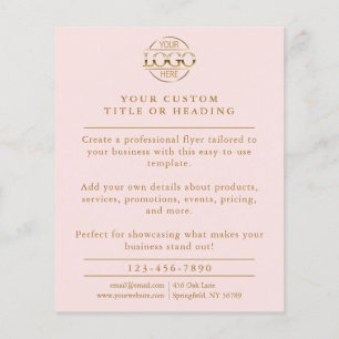 Flyer Promocional Elegante para logotipos empresariais c