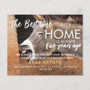 Flyer propriedade imobiliária A melhor altura para compr