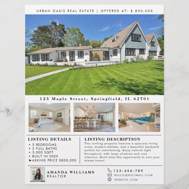 Flyer Propriedade Moderna do Open House (Frente)