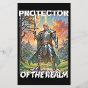 Flyer Protetor do Reino - Presidente Trump