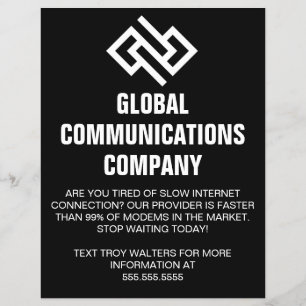 Flyer Provedor de Internet Empresa de Computador Marketi