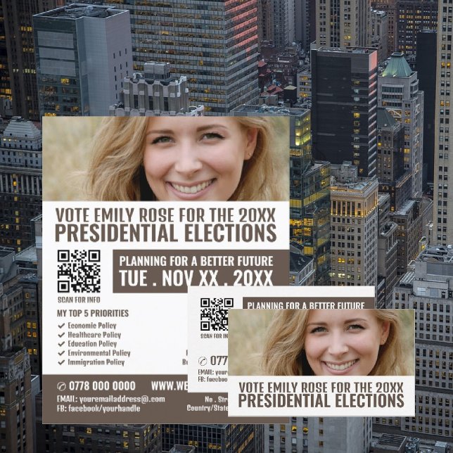 Flyer Publicidade da Campaiger Política para Banner de F (Criador carregado)