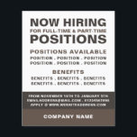 Flyer Publicidade para recrutamento de vagas de emprego<br><div class="desc">Folhetos De Publicidade Para Recrutamento De Vagas De Cargo Negrito Na Loja De Cartão de visita.</div>