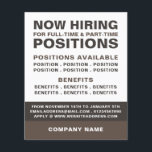 Flyer Publicidade para recrutamento de vagas de emprego<br><div class="desc">Folhetos De Publicidade Para Recrutamento De Vagas De Cargo Negrito Na Loja De Cartão de visita.</div>