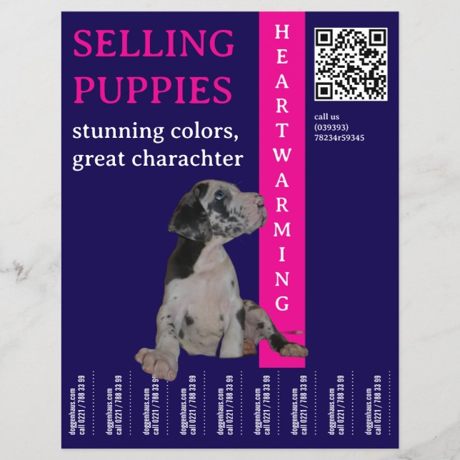 Flyer Puppy para vender (Frente)