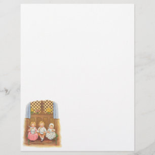 Flyer Puré de Ervilhas Antigo Rima Infantil Quente