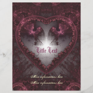 Flyer Purple Gothic Heart 001