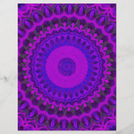 Flyer Purple Kaleidoscope Bulk Scrapbook Paper Pages