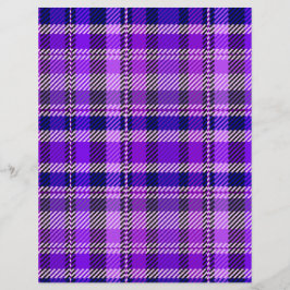 Flyer Purple Plaid Bulk Scrapbook Paper Pages