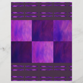 Flyer Purple Skies Tiles Bulk Scrapbook Paper Pages