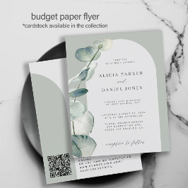 Flyer QR CODE orçamento sábio convite para casamento