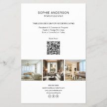 QR Profissional Branco Personalizado Moderno para 