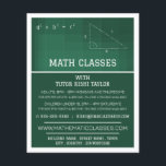 Flyer Quadro Matemático, Anúncio de Classes de Matemátic<br><div class="desc">Quadro Matemático,  Folhetos Publicitários De Classes De Matemática Por Loja De Cartão de visita.</div>