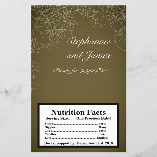 Flyer Quebra Floral de outono de Milho de Micro-Ondas (Frente)