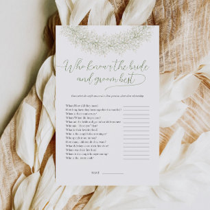 Flyer Quem Conhece Melhor o Noivo e a Noiva Jogo de Casa