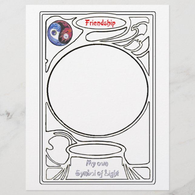 Flyer Rabiscar no símbolo da Amizade (Frente)